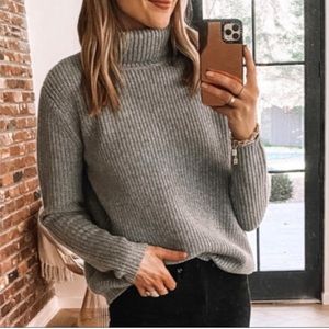 $595 USD Jenni Kayne 100% Cashmere Ribbed Turtleneck S NOT FOR SALE SOLD